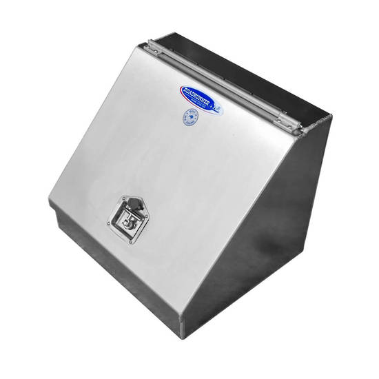 Tapered Front Toolbox (600H x 600D x 600L) - 4mm Aluminium, Single Aluminium Door